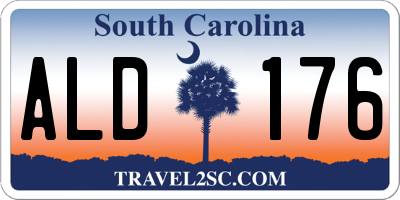 SC license plate ALD176