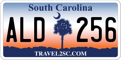 SC license plate ALD256