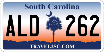 SC license plate ALD262