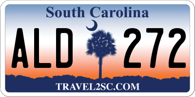 SC license plate ALD272
