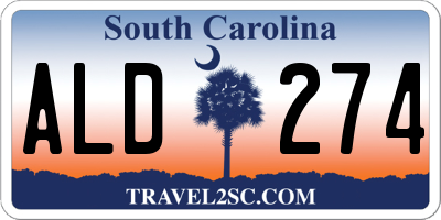 SC license plate ALD274