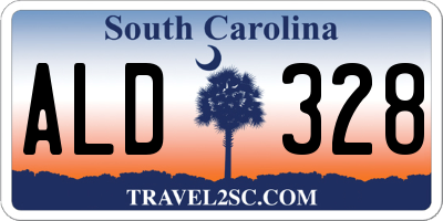 SC license plate ALD328
