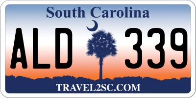 SC license plate ALD339