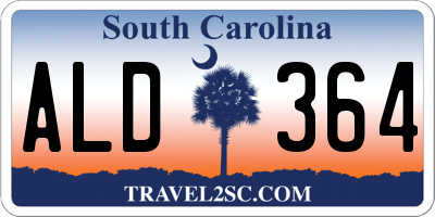 SC license plate ALD364
