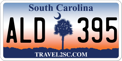 SC license plate ALD395
