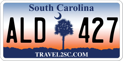 SC license plate ALD427