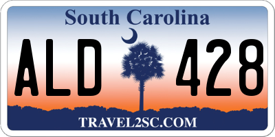 SC license plate ALD428