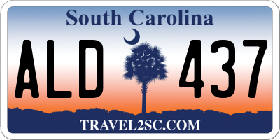 SC license plate ALD437
