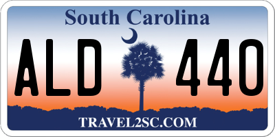 SC license plate ALD440