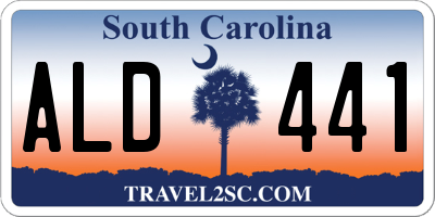 SC license plate ALD441