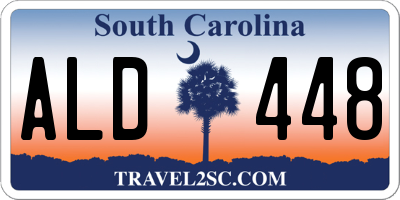 SC license plate ALD448