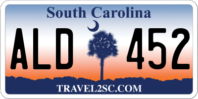 SC license plate ALD452