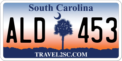 SC license plate ALD453