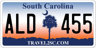 SC license plate ALD455