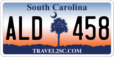 SC license plate ALD458