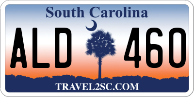 SC license plate ALD460