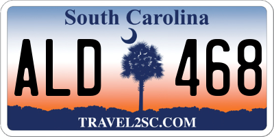 SC license plate ALD468