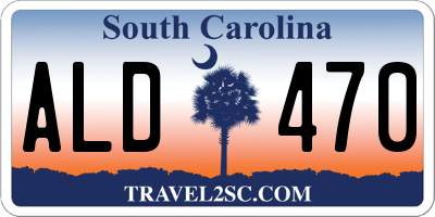 SC license plate ALD470