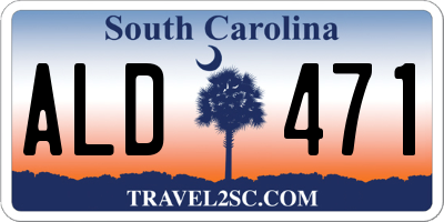 SC license plate ALD471