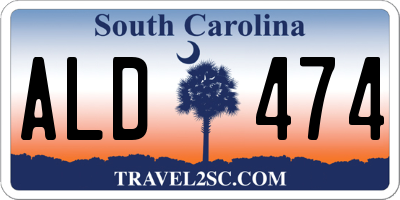 SC license plate ALD474