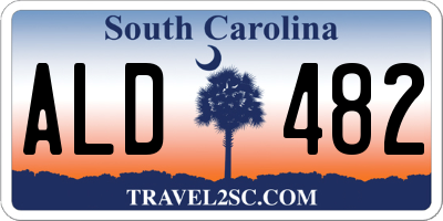 SC license plate ALD482