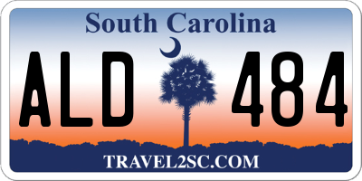 SC license plate ALD484
