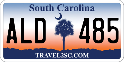 SC license plate ALD485
