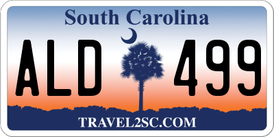 SC license plate ALD499