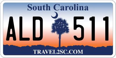 SC license plate ALD511
