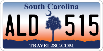 SC license plate ALD515