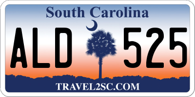 SC license plate ALD525