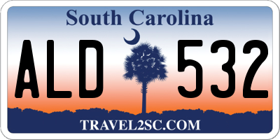 SC license plate ALD532