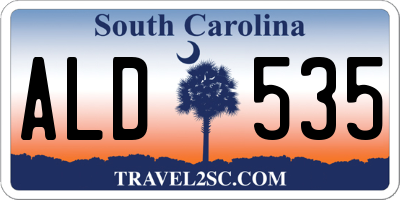 SC license plate ALD535