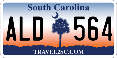 SC license plate ALD564