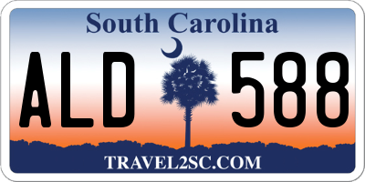 SC license plate ALD588