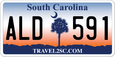 SC license plate ALD591