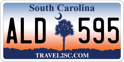 SC license plate ALD595