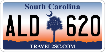 SC license plate ALD620