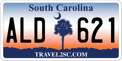 SC license plate ALD621