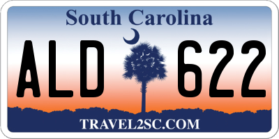 SC license plate ALD622