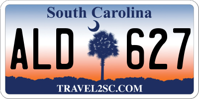 SC license plate ALD627