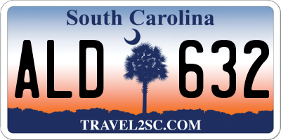 SC license plate ALD632