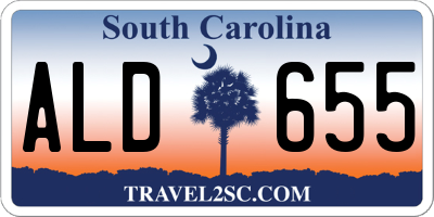 SC license plate ALD655