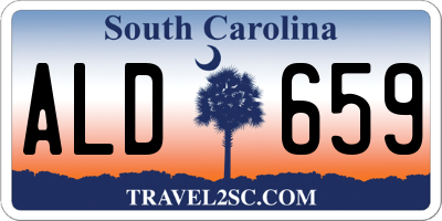 SC license plate ALD659