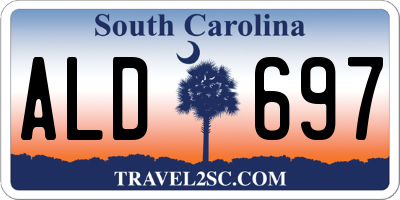 SC license plate ALD697