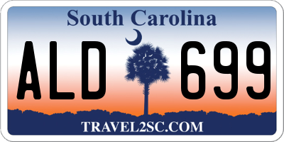 SC license plate ALD699