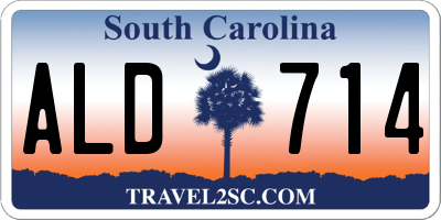 SC license plate ALD714
