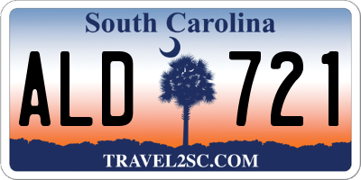 SC license plate ALD721