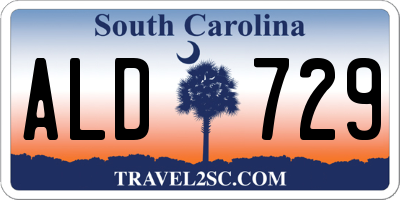 SC license plate ALD729