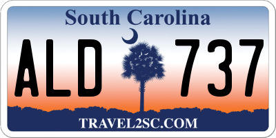 SC license plate ALD737